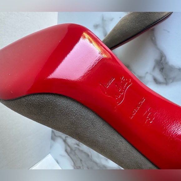 Authentic Christian Louboutin Suede Heels 37 - Picture 9 of 14